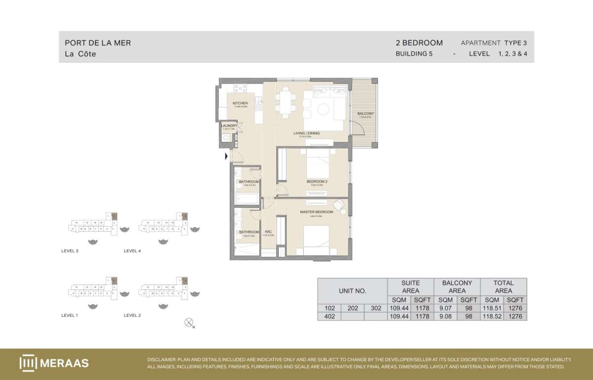 Type 3 - Unit 102,202,302,402